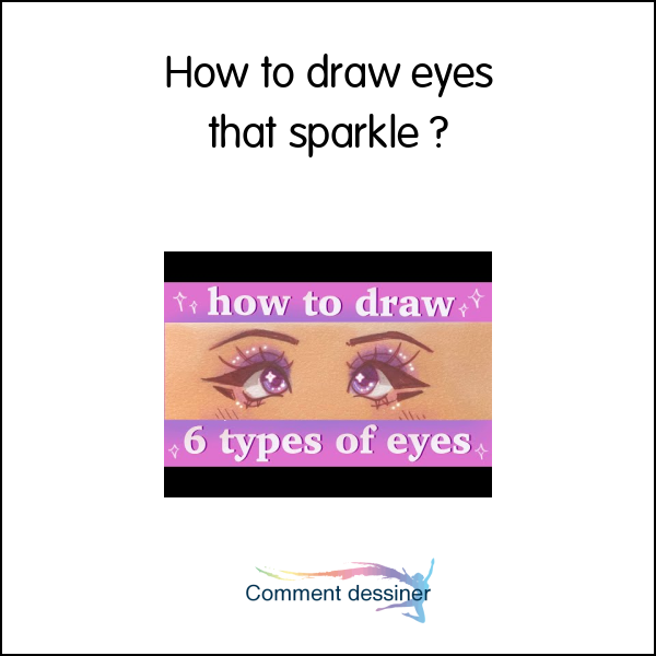 How to draw eyes that sparkle How to draw